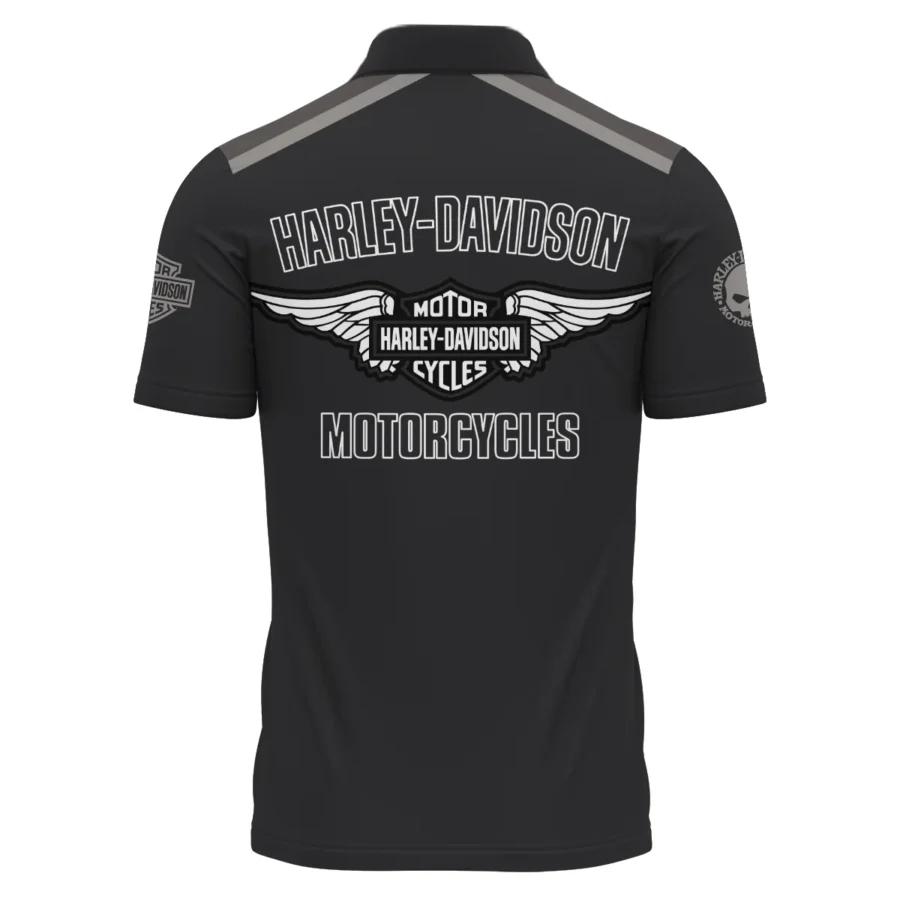 Harley-Davidson Motorcycle Exclusive Logo Polo Shirt QTHD010725A3-PL - Image 3