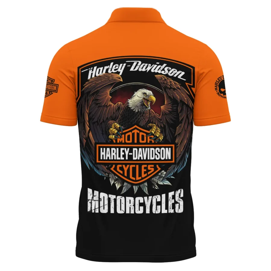 Harley-Davidson Motorcycle Exclusive Logo Polo Shirt QTHD010725A4-PL - Image 3