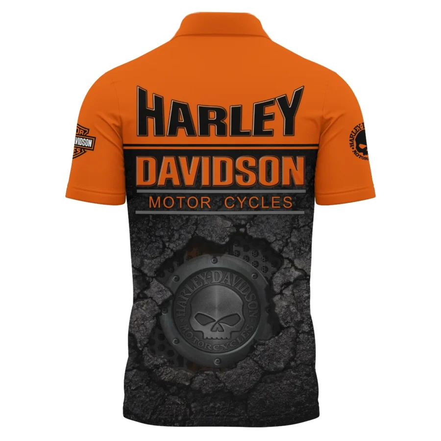Harley-Davidson Motorcycle Exclusive Logo Polo Shirt QTHD020725A2-PL - Image 2