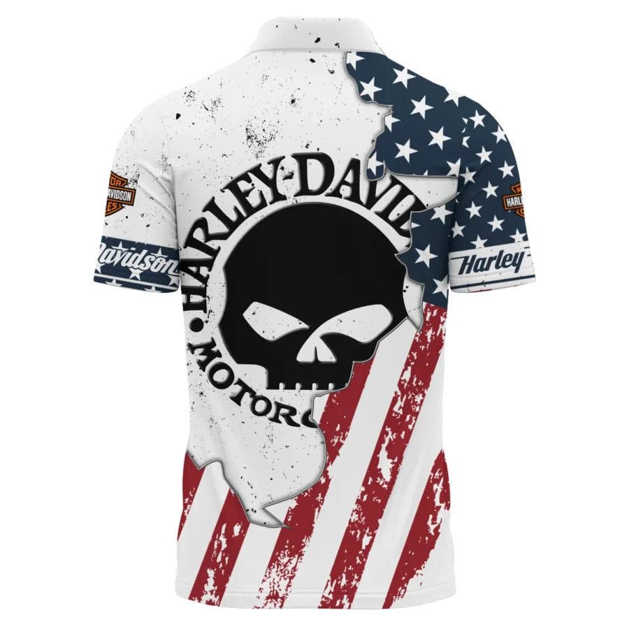 Harley-Davidson Motorcycle Exclusive Logo Polo Shirt QTHD020725A3-PL - Image 2