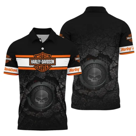 Harley-Davidson Motorcycle Exclusive Logo Polo Shirt QTHD010725A1-PL