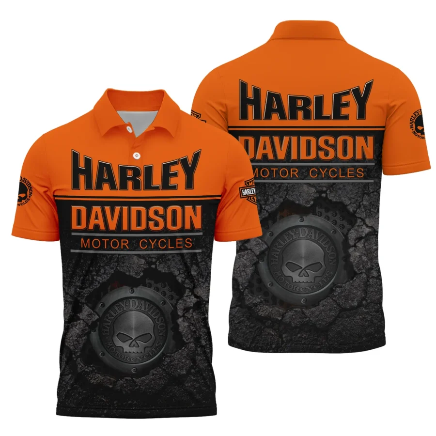 Harley-Davidson Motorcycle Exclusive Logo Polo Shirt QTHD020725A2-PL - Image 3