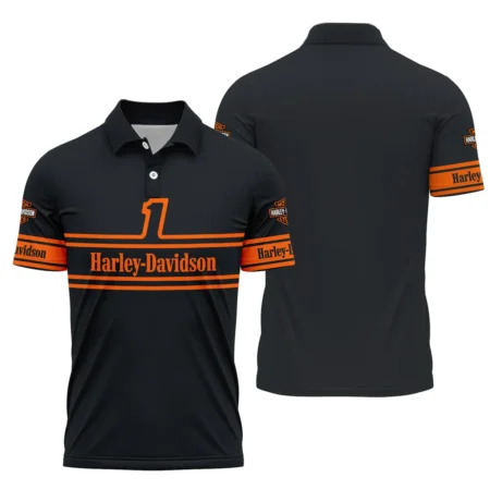 Harley-Davidson Motorcycle Exclusive Logo Polo Shirt QTHD250725BB1-PL