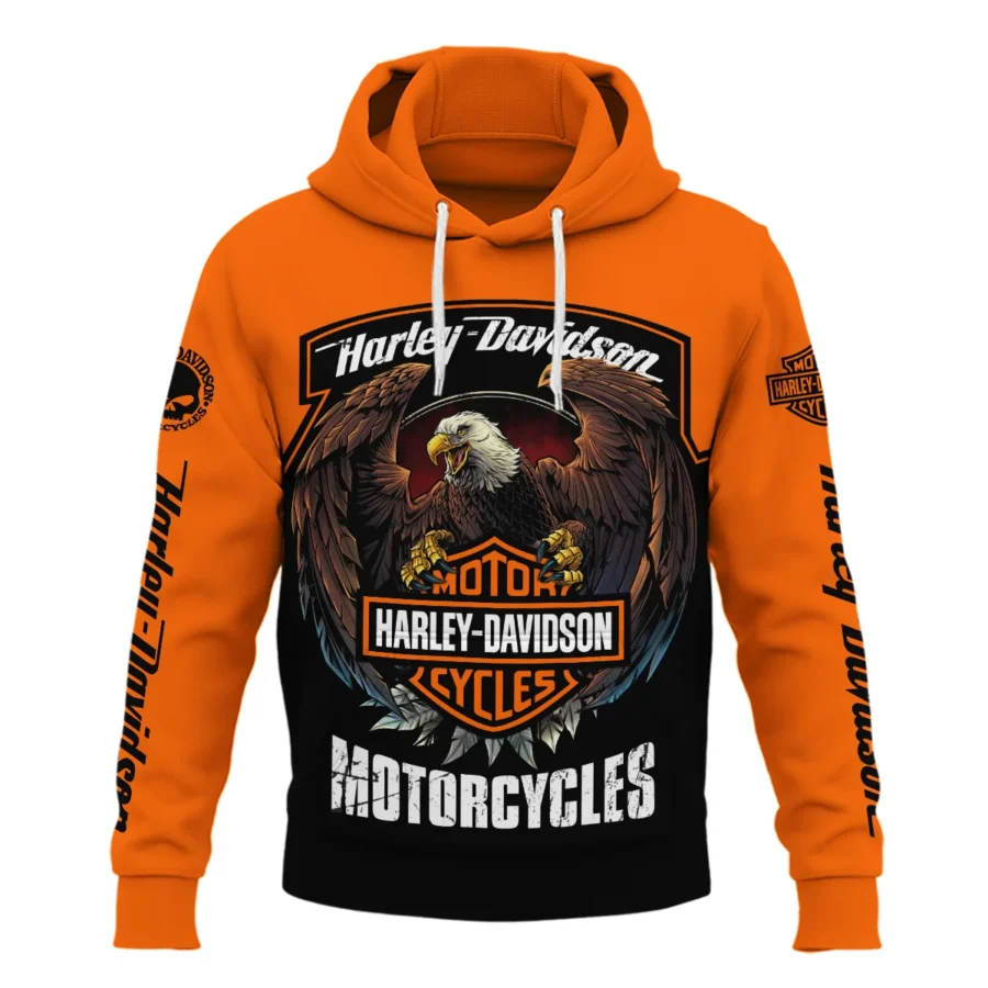 Harley-Davidson Motorcycle Exclusive Logo Hoodie QTHD010725A4-HD - Image 2