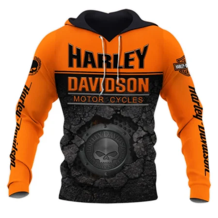 Harley-Davidson Motorcycle Exclusive Logo Hoodie QTHD020725A2-HD
