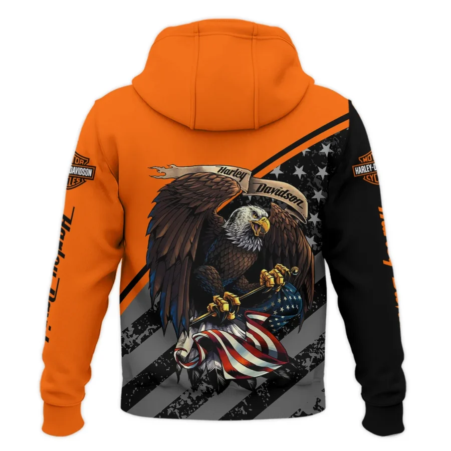 Harley-Davidson Motorcycle Exclusive Logo Zipper Hoodie QTHD010725A2-ZHD - Image 3