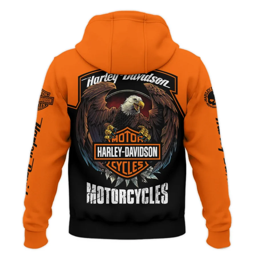Harley-Davidson Motorcycle Exclusive Logo Zipper Hoodie QTHD010725A4-ZHD - Image 3