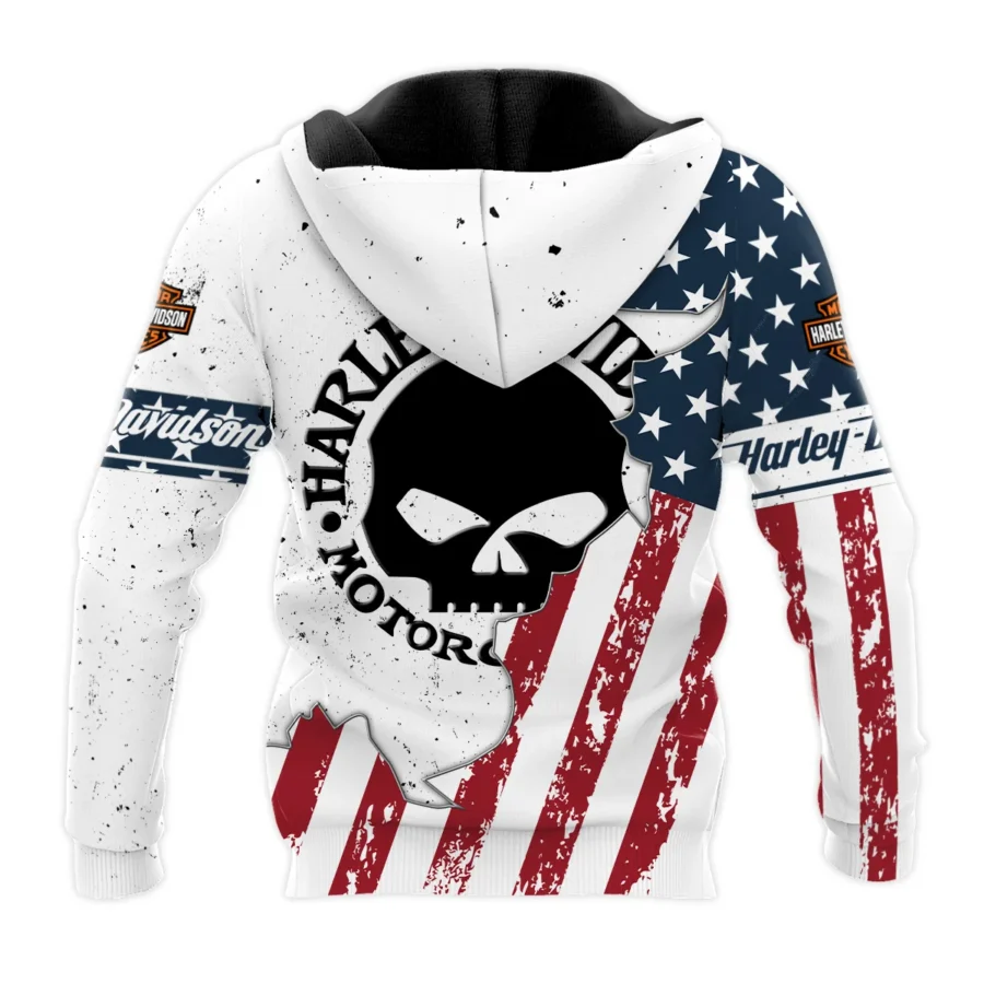 Harley-Davidson Motorcycle Exclusive Logo Zipper Hoodie QTHD020725A3-ZHD - Image 2