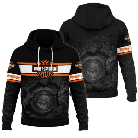 Harley-Davidson Motorcycle Exclusive Logo Hoodie QTHD010725A1-HD