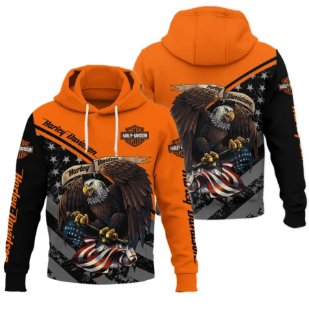 Harley-Davidson Motorcycle Exclusive Logo Hoodie QTHD010725A2-HD