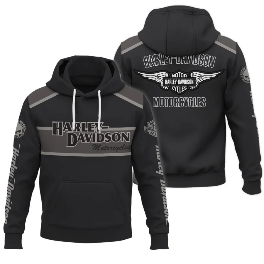 Harley-Davidson Motorcycle Exclusive Logo Hoodie QTHD010725A3-HD