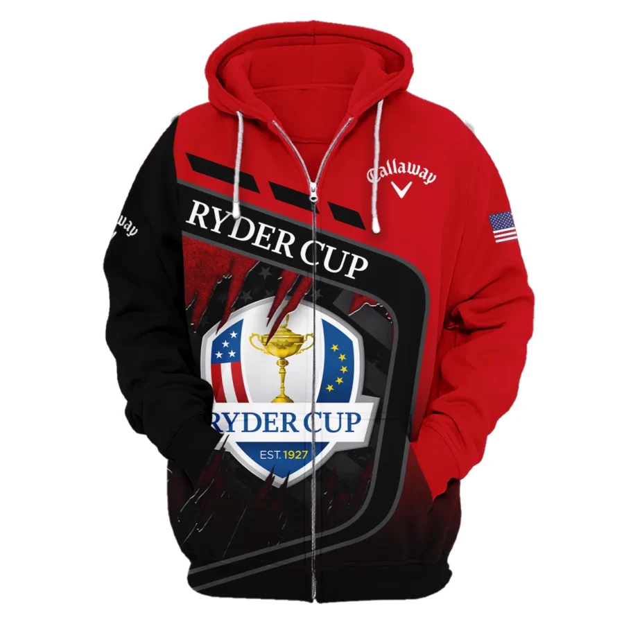 Callaway Ryder Cup Exclusive Logo Zipper Hoodie QTRD090725A2CLW-ZHD - Image 2