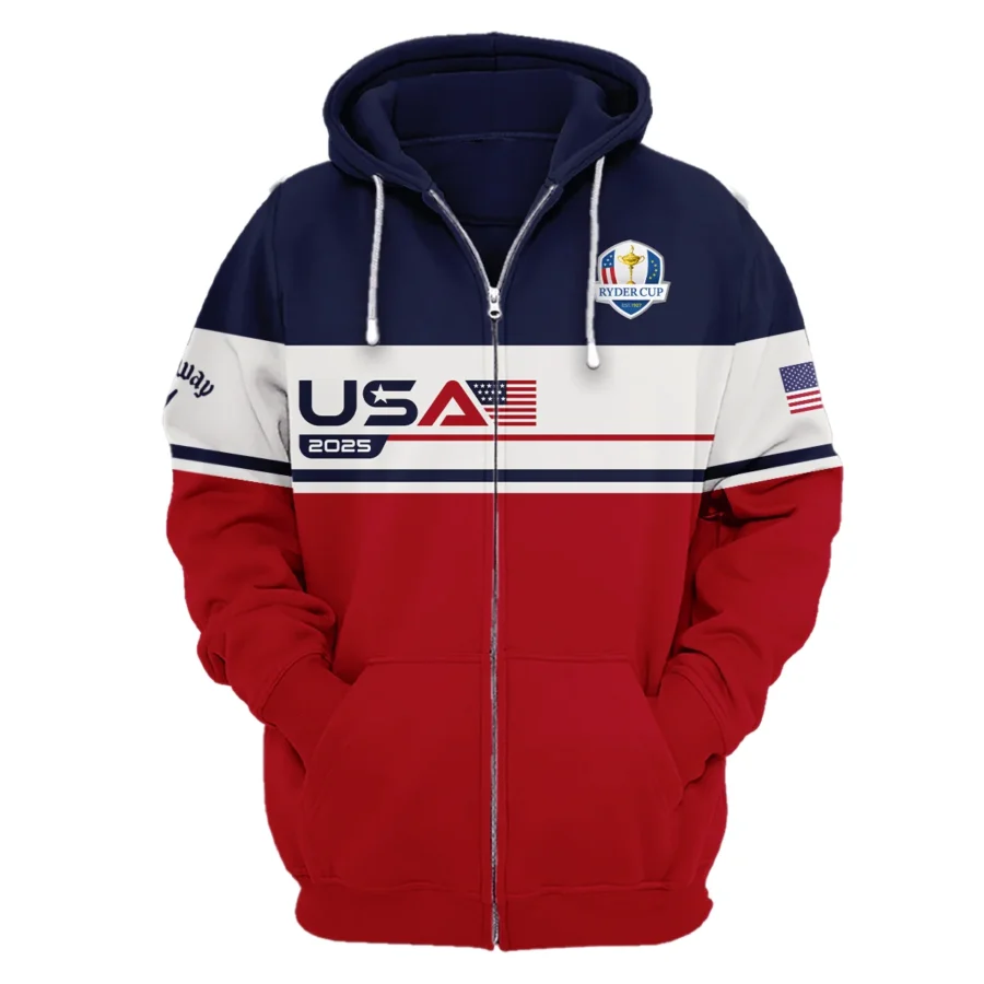 Callaway Ryder Cup Exclusive Logo Zipper Hoodie QTRD090725A3CLW-ZHD - Image 2