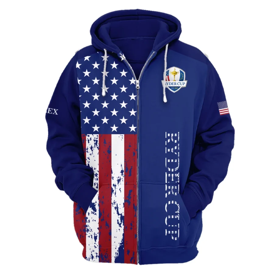 Ryder Cup Exclusive Logo Zipper Hoodie QTRD090725A4ROX-ZHD - Image 2