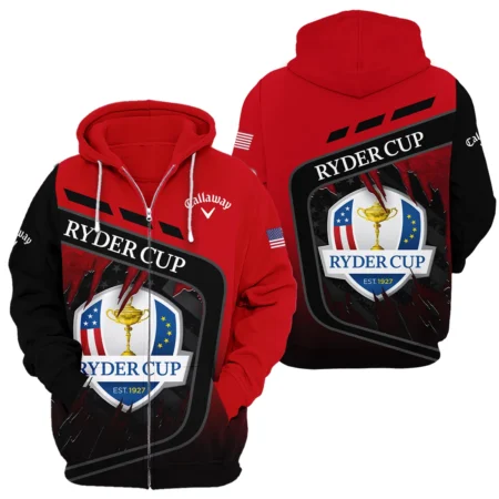 Callaway Ryder Cup Exclusive Logo Zipper Hoodie QTRD090725A2CLW-ZHD