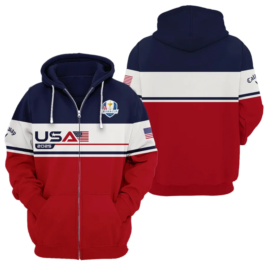 Callaway Ryder Cup Exclusive Logo Zipper Hoodie QTRD090725A3CLW-ZHD