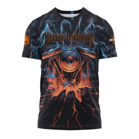 Harley-Davidson Motorcycle Exclusive Logo T-shirt QTHD020725A1-TS