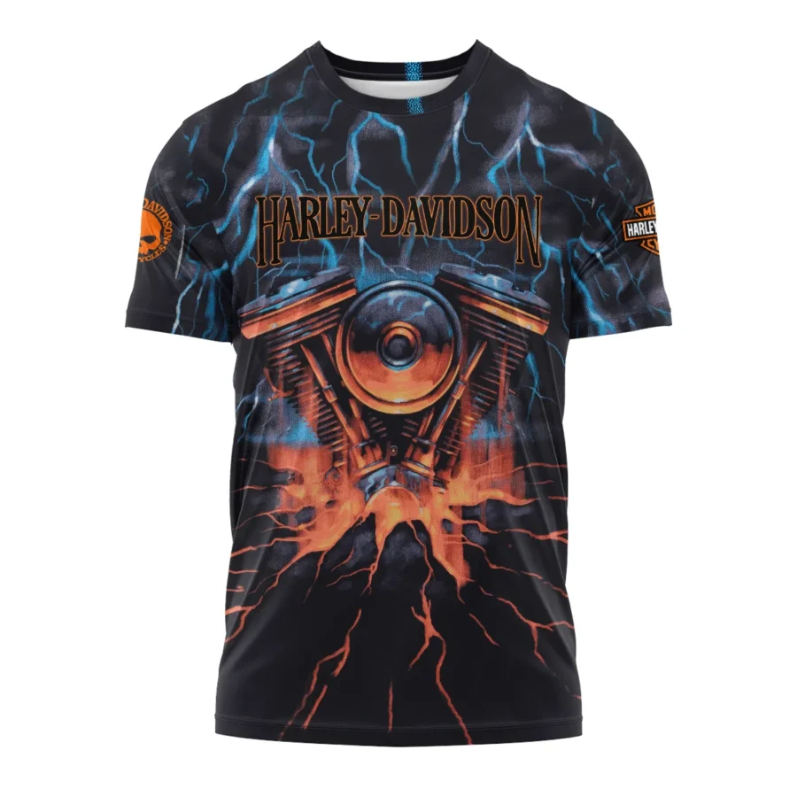 Harley-Davidson Motorcycle Exclusive Logo T-shirt QTHD020725A1-TS