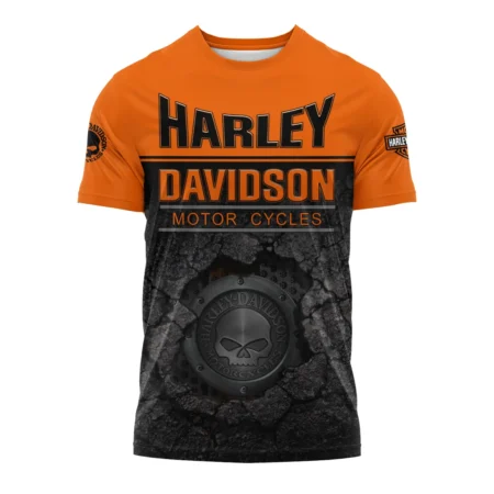 Harley-Davidson Motorcycle Exclusive Logo T-shirt QTHD020725A2-TS