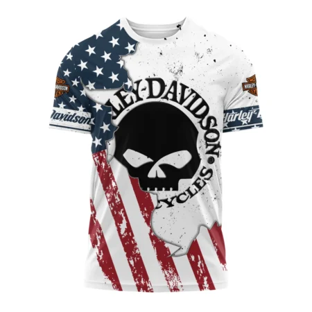 Harley-Davidson Motorcycle Exclusive Logo T-shirt QTHD020725A3-TS