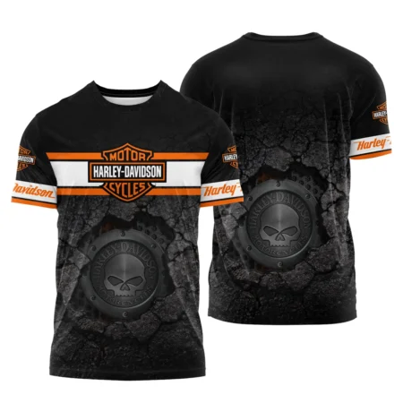 Harley-Davidson Motorcycle Exclusive Logo T-shirt QTHD010725A1-TS