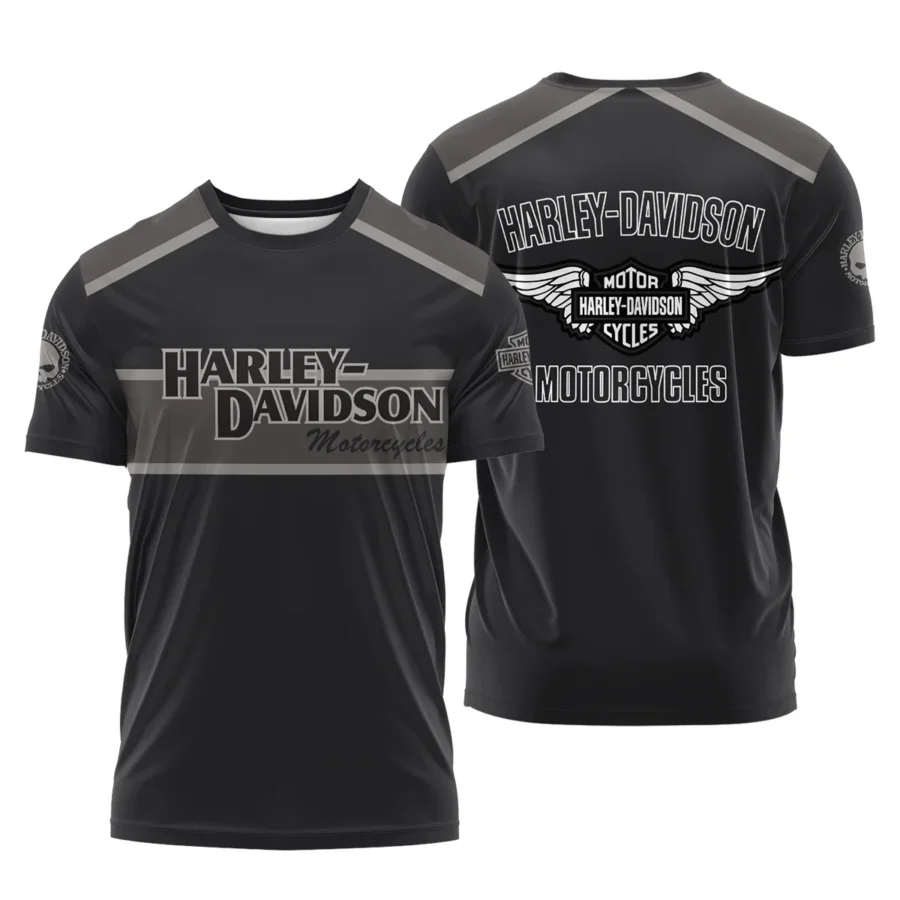 Harley-Davidson Motorcycle Exclusive Logo T-shirt QTHD010725A3-TS