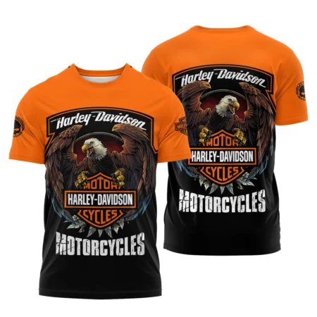 Harley-Davidson Motorcycle Exclusive Logo T-shirt QTHD010725A4-TS