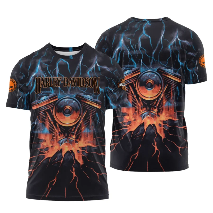 Harley-Davidson Motorcycle Exclusive Logo T-shirt QTHD020725A1-TS - Image 3
