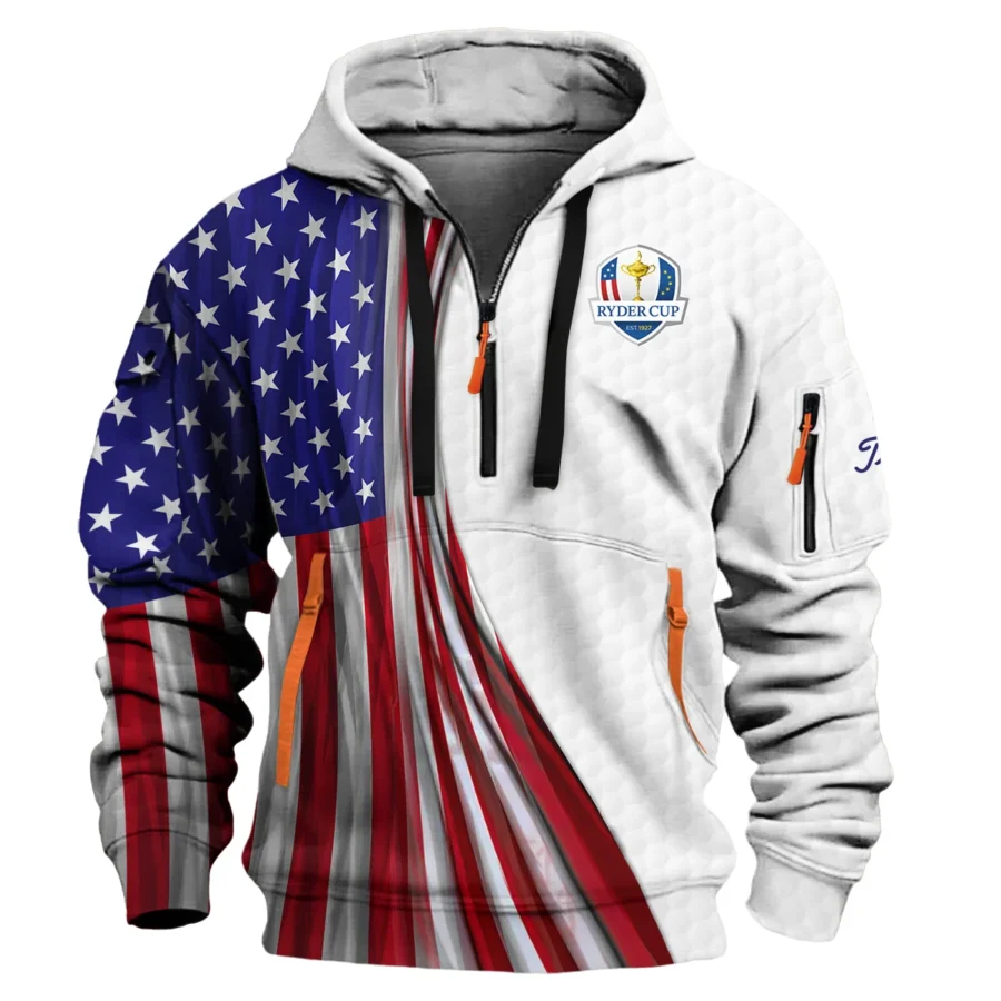 Ryder Cup Exclusive Logo Hoodie Half Zipper QTRD090725A1TL-HDF - Image 2