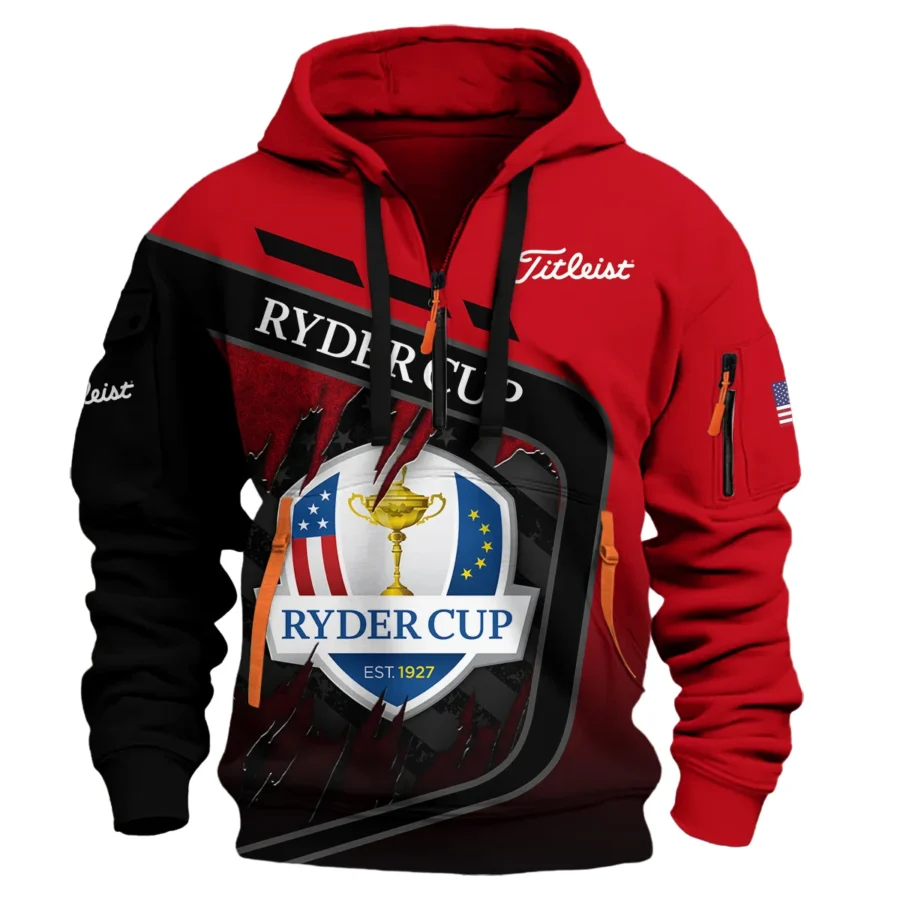 Ryder Cup Exclusive Logo Hoodie Half Zipper QTRD090725A2TL-HDF - Image 2
