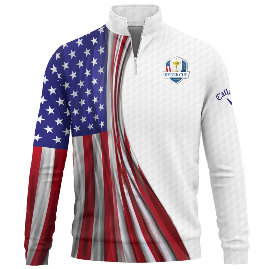 Callaway Ryder Cup Exclusive Logo Quarter-Zip Sweatshirt QTRD090725A1CLW-QTZ - Image 2