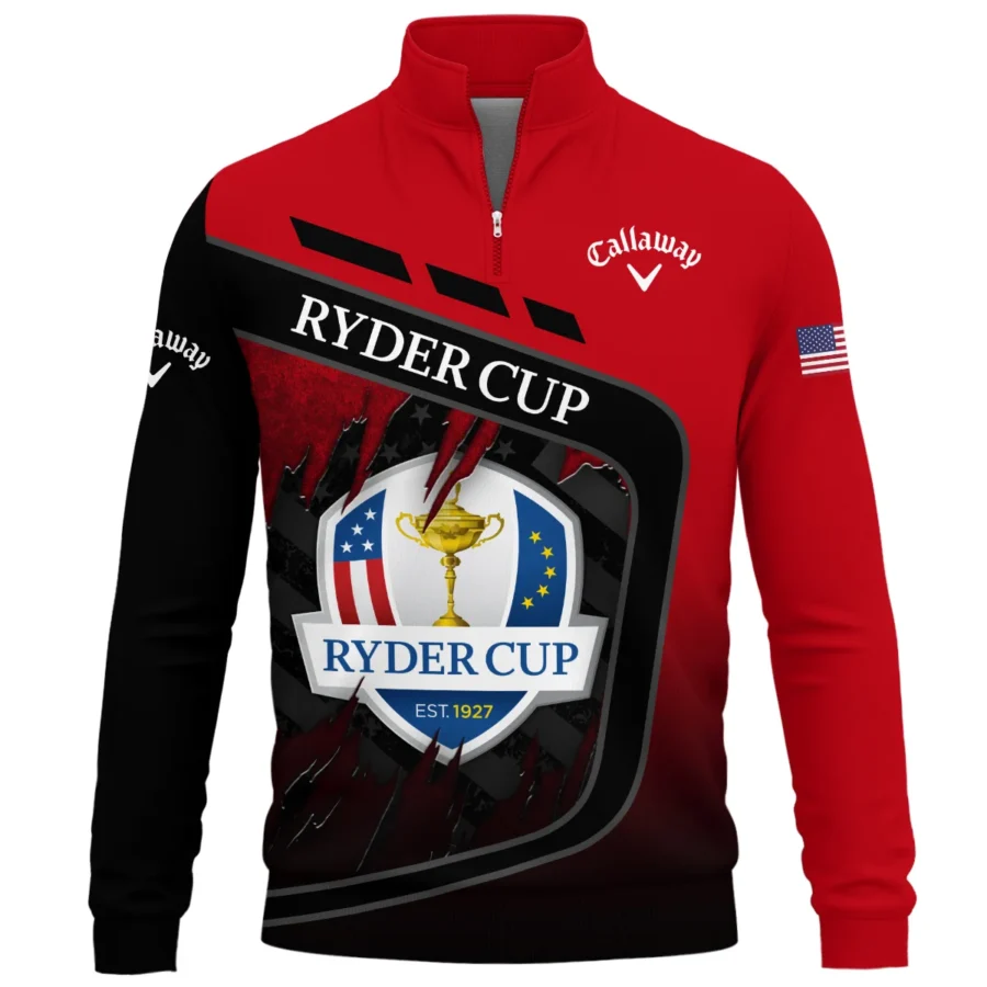 Callaway Ryder Cup Exclusive Logo Quarter-Zip Sweatshirt QTRD090725A2CLW-QTZ - Image 2