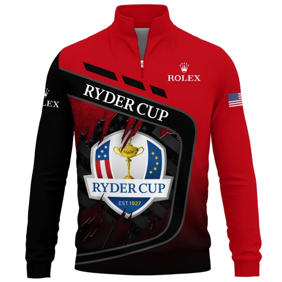 Ryder Cup Exclusive Logo Quarter-Zip Sweatshirt QTRD090725A2ROX-QTZ - Image 2