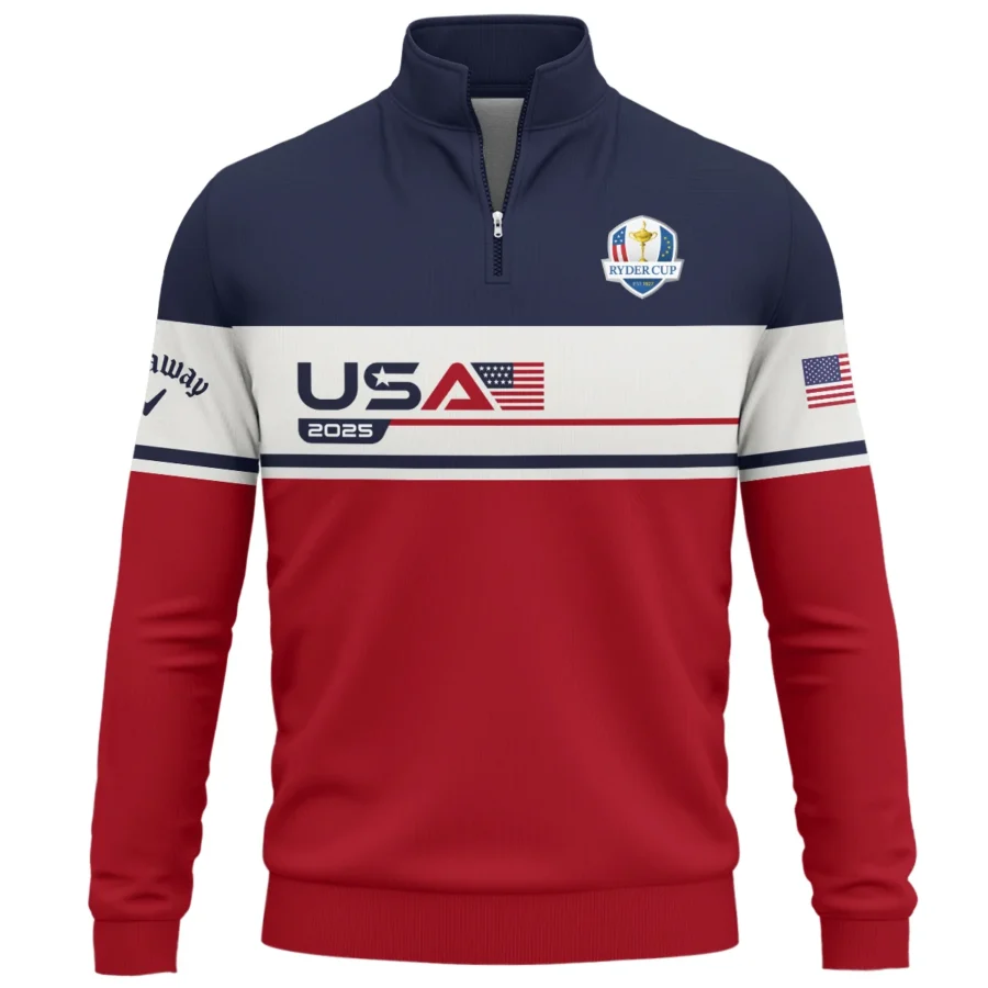 Callaway Ryder Cup Exclusive Logo Quarter-Zip Sweatshirt QTRD090725A3CLW-QTZ - Image 2