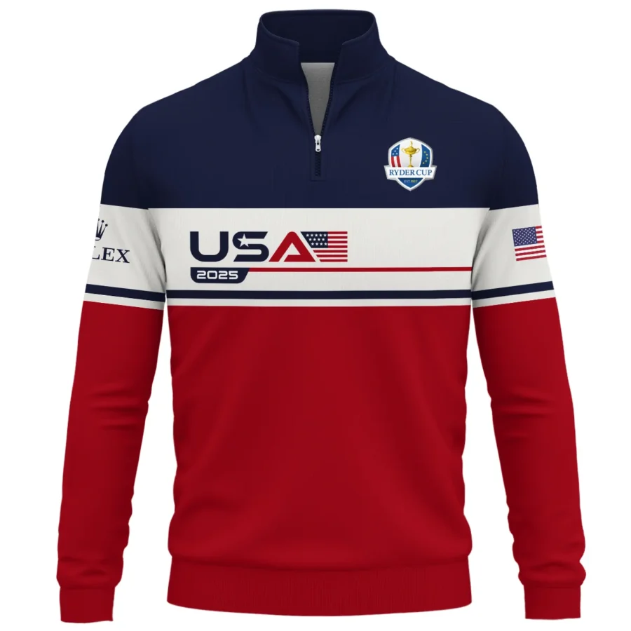 Ryder Cup Exclusive Logo Quarter-Zip Sweatshirt QTRD090725A3ROX-QTZ - Image 2