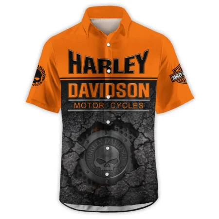 Harley-Davidson Motorcycle Exclusive Logo Hawaiian Shirt QTHD020725A2-HW