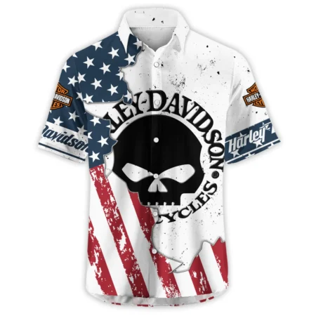 Harley-Davidson Motorcycle Exclusive Logo Hawaiian Shirt QTHD020725A3-HW