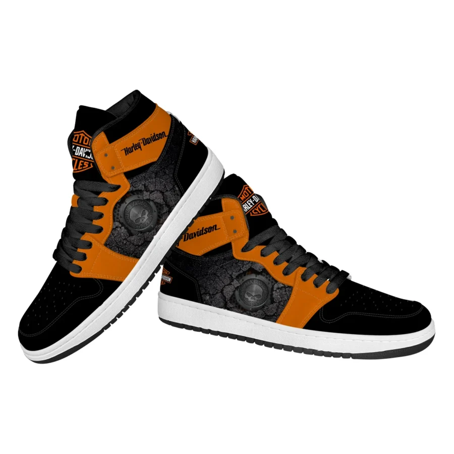 Harley-Davidson Motorcycle Exclusive Logo Air Jordan 1 High QTHD070725A1 - Image 3