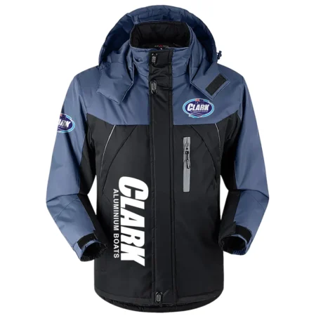 Clark Aluminium Boats Exclusive Logo Outdoor Charging Suit Plush Waterproof Windproof Jacket Detachable Hood QTFS040725A1CAB