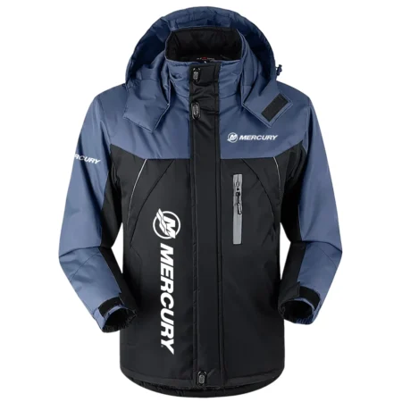 Mercury Marine Exclusive Logo Outdoor Charging Suit Plush Waterproof Windproof Jacket Detachable Hood QTFS040725A1MCM
