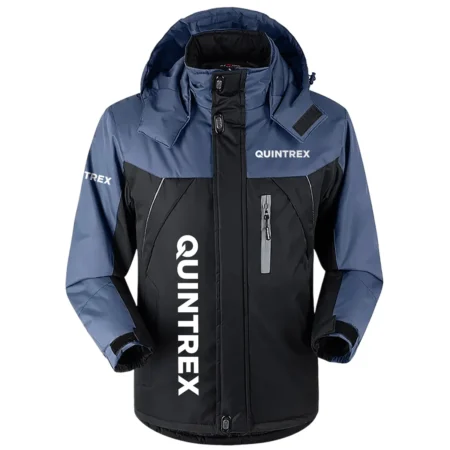 Quintrex Exclusive Logo Outdoor Charging Suit Plush Waterproof Windproof Jacket Detachable Hood QTFS040725A1QTX