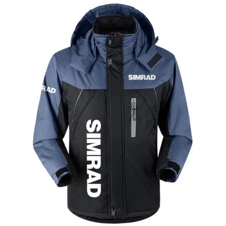 Simrad Exclusive Logo Outdoor Charging Suit Plush Waterproof Windproof Jacket Detachable Hood QTFS040725A1SIM