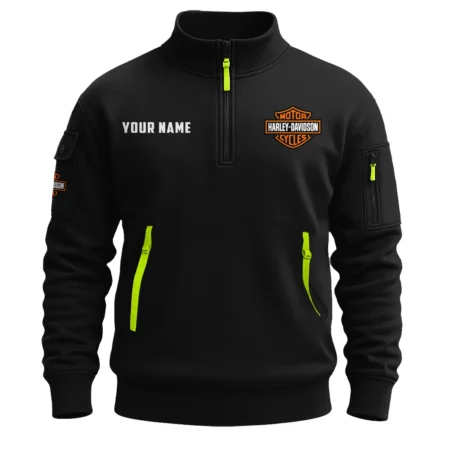 Harley-Davidson Exclusive Logo Sweatshirt Half Zipper QTMO210825A1HD