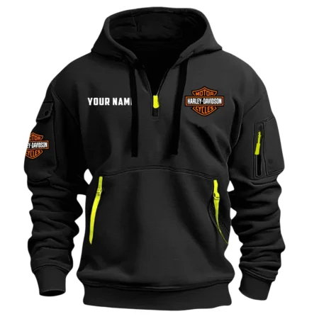 Harley-Davidson Exclusive Logo Hoodie Half Zipper QTMO210825A2HD