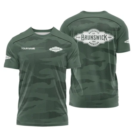 Brunswick Billiards Exclusive Logo - Personalized  T-Shirt QTBLA041125A1BRW-TS