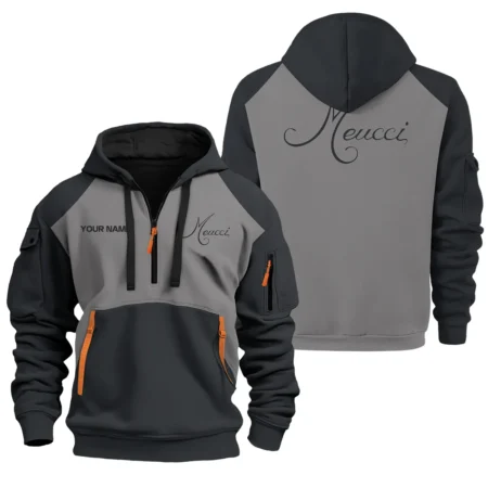 Meucci Exclusive Logo Hoodie Half Zipper QTBL111125VA1MEC