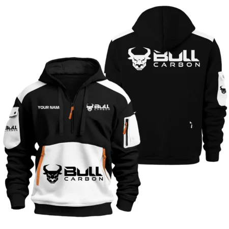 Bull Carbon Exclusive Logo Hoodie Half Zipper QTBLA051125A2BLC