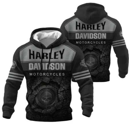 Harley-Davidson Motorcycle Hoodie Quilted Waffle Gift Fan Love QTVA2712HLC02-HQW