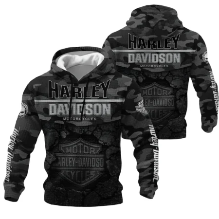 Harley-Davidson Motorcycle Hoodie Quilted Waffle Gift Fan Love QTVA2712HLC06-HQW
