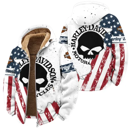 Harley-Davidson Motorcycle Winter Fleece Jacket Gift Fan Love QTHD020725A3-WSFJ